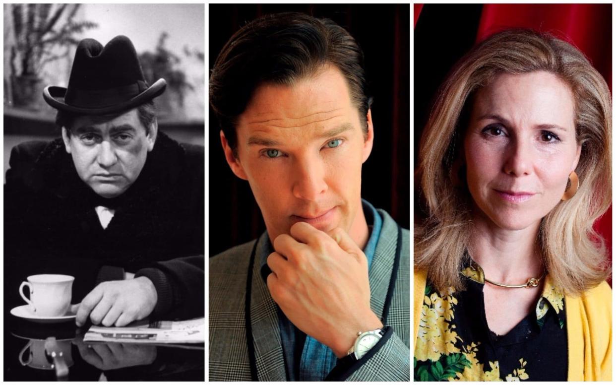 From left: Tony Hancock (Hancock's Half Hour), Benedict Cumberbatch (Cabin Pressure), Sally Philips (Clare in the Community) - BBC/Rii Schroer/AP