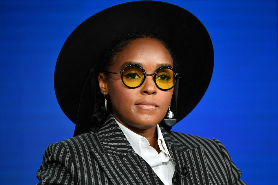 PASADENA, CALIFORNIA - JANUARY 14: Janelle Monae of Amazon Prime's 'Homecoming' speaks onstage during the 2020 Winter TCA Tour Day 8 at The Langham Huntington, Pasadena on January 14, 2020 in Pasadena, California. (Photo by Amy Sussman/Getty Images)
