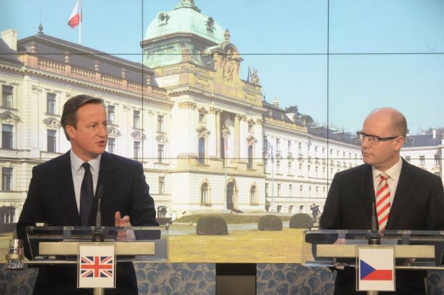 CZECH-BRITAIN-DIPLOMACY-SOBOTKA-CAMERON