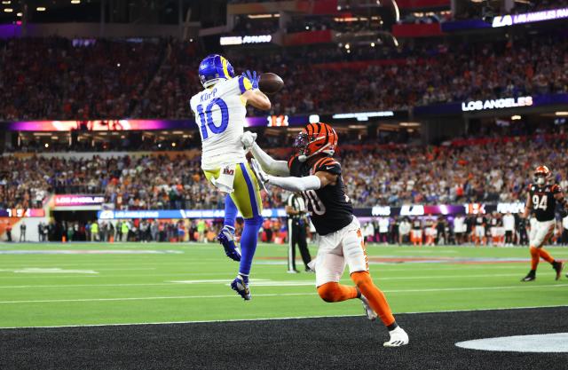 Super Bowl 2022: Rams' Cooper Kupp tries to get Bengals' Eli Apple