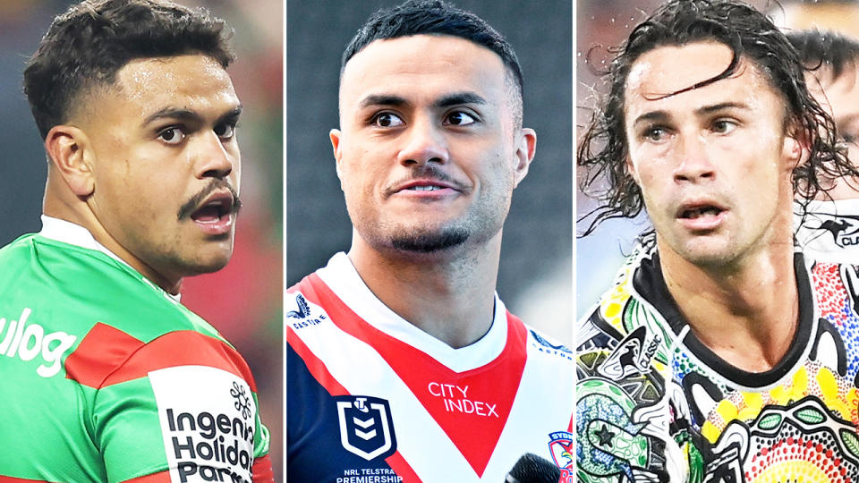 Latrell Mitchell, Spencer Leniu and Nicho Hynes.