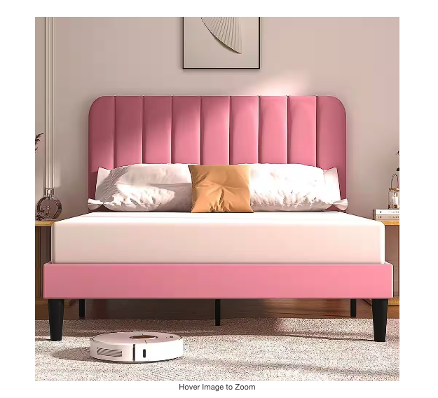 <p><a href="https://go.redirectingat.com?id=74968X1596630&url=https%3A%2F%2Fwww.homedepot.com%2Fp%2FVECELO-Upholstered-Bed-Frame-Full-Platform-Bed-Frame-with-Adjustable-Headboard-Strong-Wooden-Slats-Support-Pink-KHD-CY-FB01-PNK%2F325903819&sref=https%3A%2F%2Fwww.goodhousekeeping.com%2Fhome-products%2Fg45209823%2Fbest-cheap-bed-frames%2F" rel="nofollow noopener" target="_blank" data-ylk="slk:Shop Now;elm:context_link;itc:0;sec:content-canvas" class="link ">Shop Now</a></p><p>Upholstered Bed Frame</p><p>homedepot.com</p><p>$189.99</p>