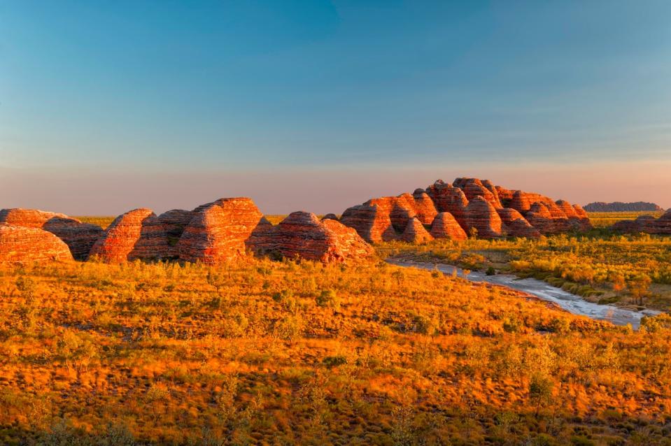 The ‘beehive’ domes in the  Bungle Bungle Range, found in The Kimberley (Getty Images/iStockphoto)