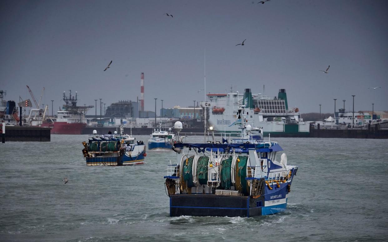 French Fisherman Block Eurotunnel And Port Of Calais Over Brexit Licences - Kiran Ridley 