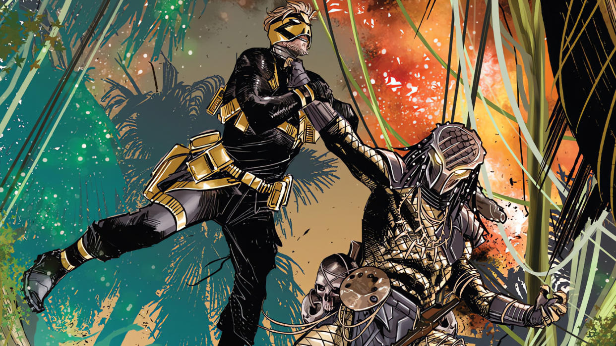  Art from Predator Versus Wolverine #2. 