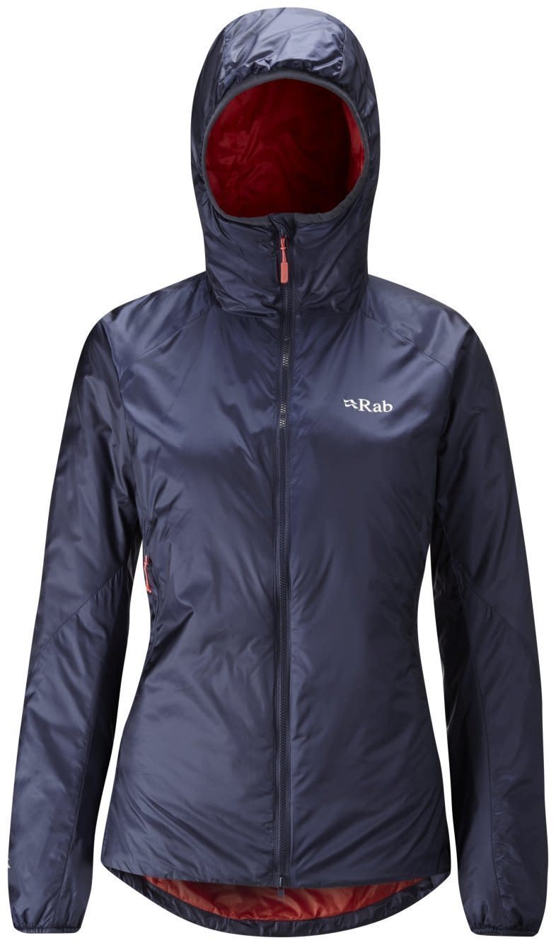 This&nbsp;insulated&nbsp;<a href="https://www.amazon.com/Rab-Xenon-X-Jacket-Womens/dp/B073XVVNG1?th=1" target="_blank">hoodie</a> provides warmth without the extra weight and has PrimaLoft, an alternative to down.