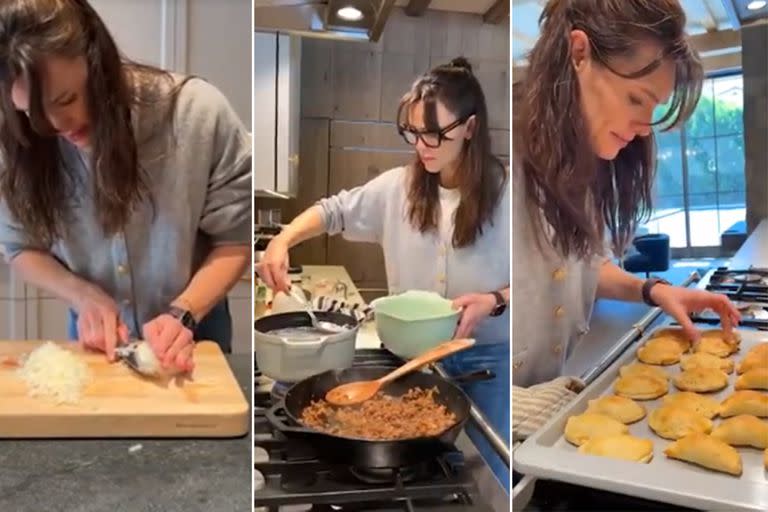 La actriz Jennifer Garner posteó un video preparando empanadas y se volvió viral