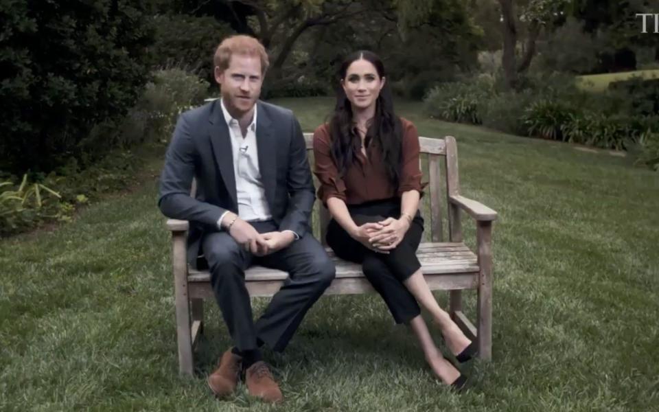 The Duke and Duchess of Sussex appear in a video for Time100 - Time 100