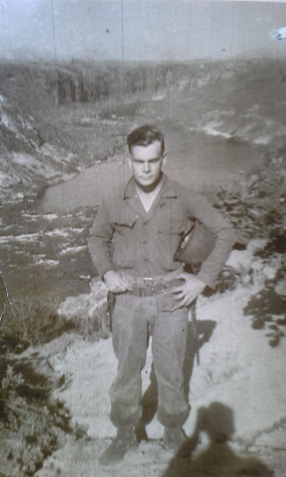 Bill Bridge serving in North Korean during the Korean War.