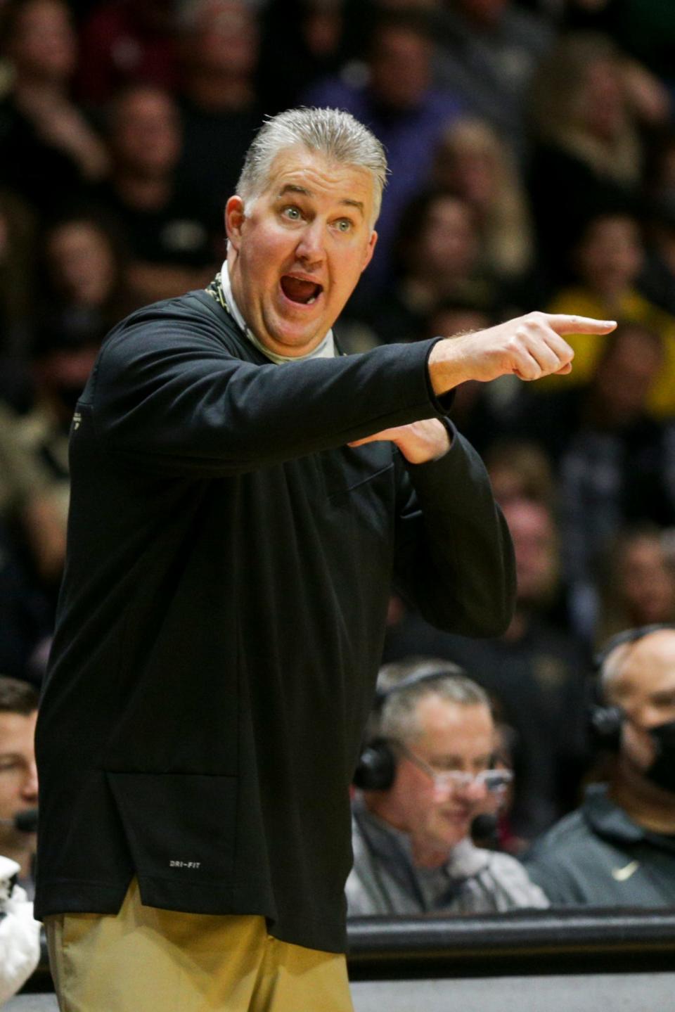 Purdue head coach Matt Painter during the second half of an NCAA men's basketball game, Tuesday, Nov. 30, 2021 at Mackey Arena in West Lafayette.