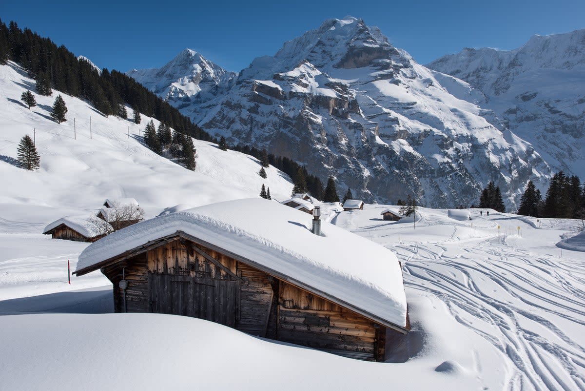 Car free Murren is blessed with sunny, high-altitude slopes (Getty Images)