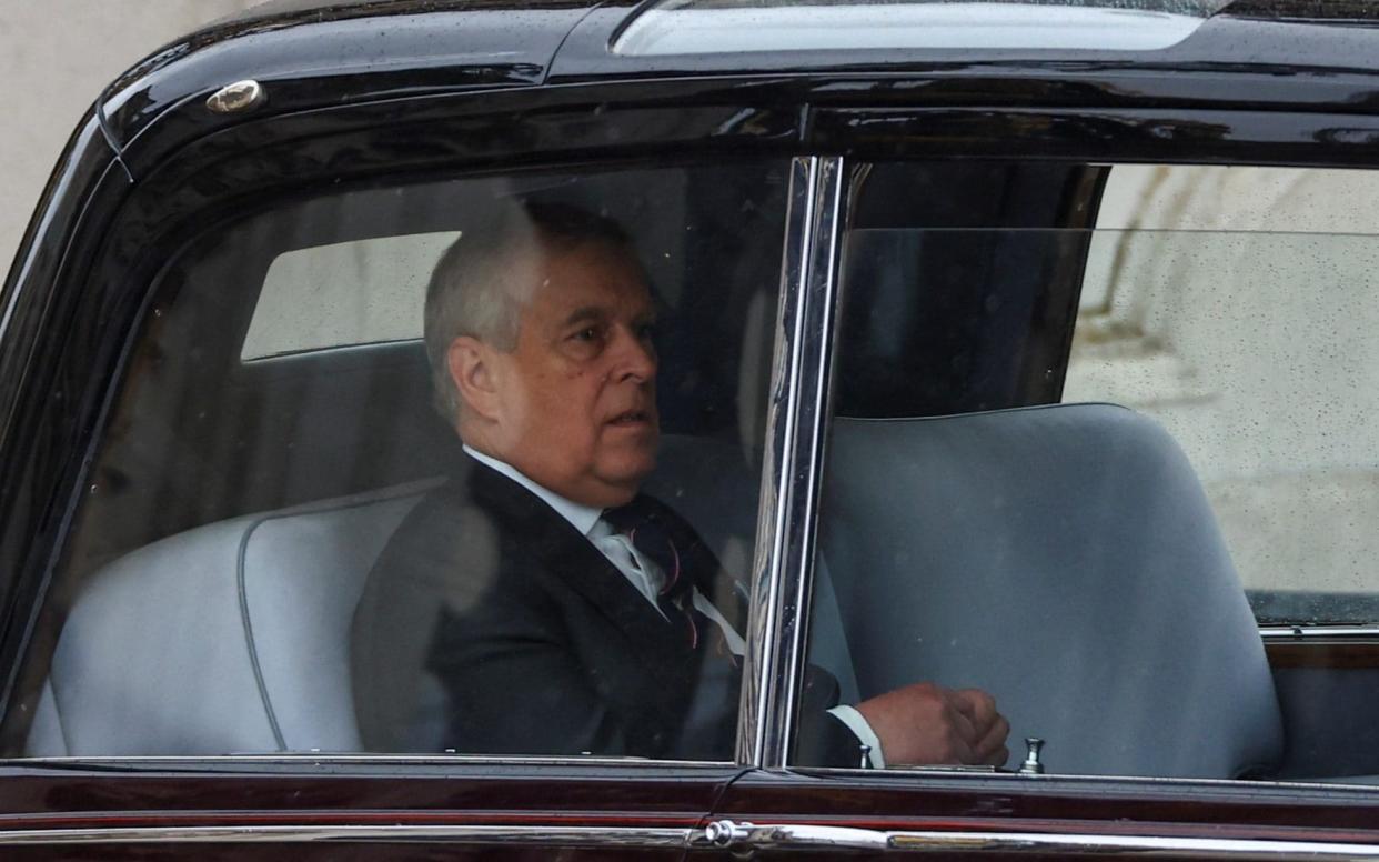 Prince Andrew leaves Buckingham Palace - Hannah McKay/Reuters