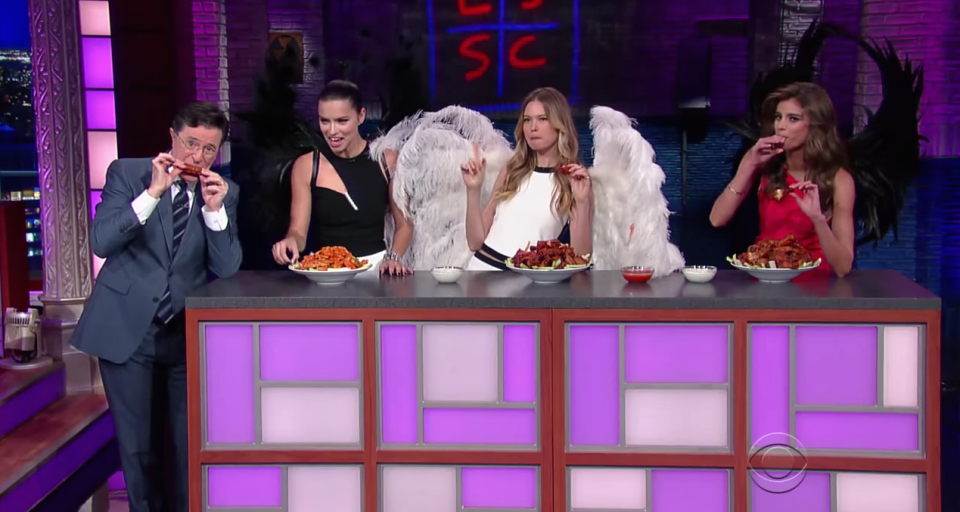 Stephen Colbert & Victoria’s Secret Angels