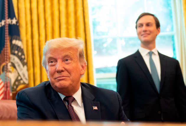 Donald Trump and Jared Kushner in the Oval Office on Sept. 11, 2020. (Photo: ANDREW CABALLERO-REYNOLDS via Getty Images)