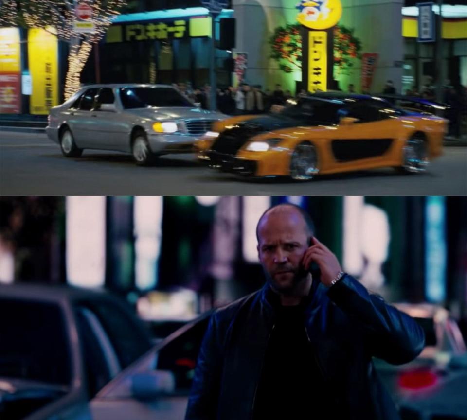 The moment Deckard Shaw "kills" Han in Fast and Furious Tokyo Drift / Fast 6