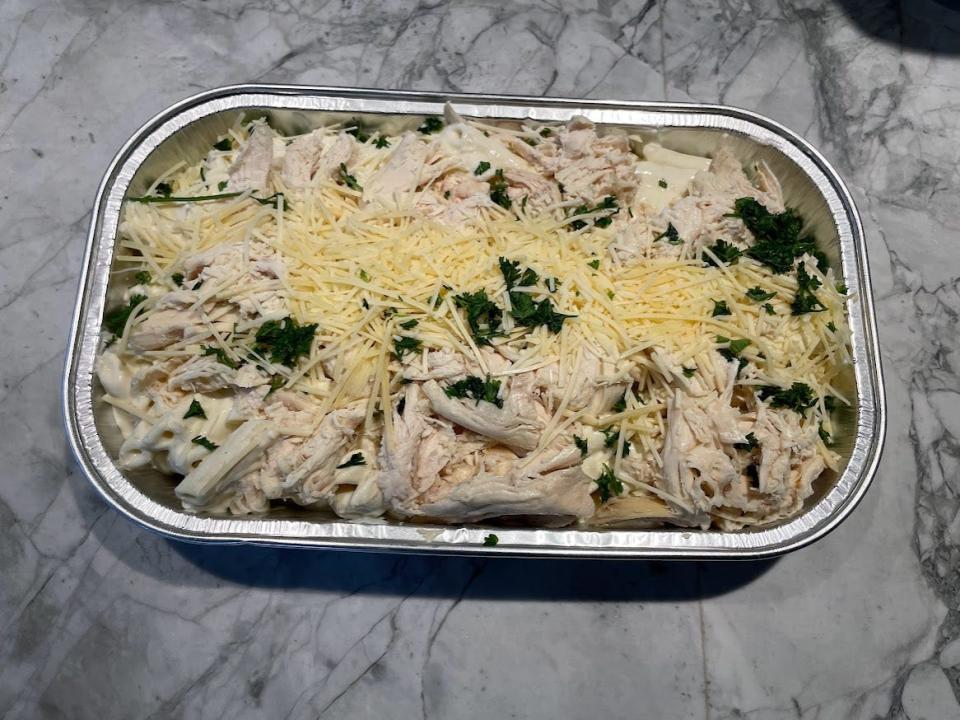 Kirkland Signature chicken Alfredo