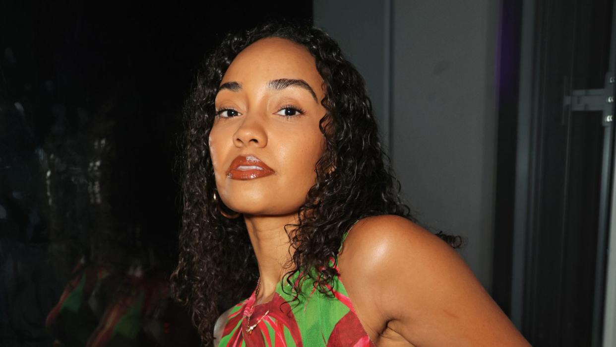Leigh-Anne Pinnock attends Jamie McFarland's birthday party and the launch of @ByJamieOffiicial at The View From The Shard on June 15, 2024 in London, England