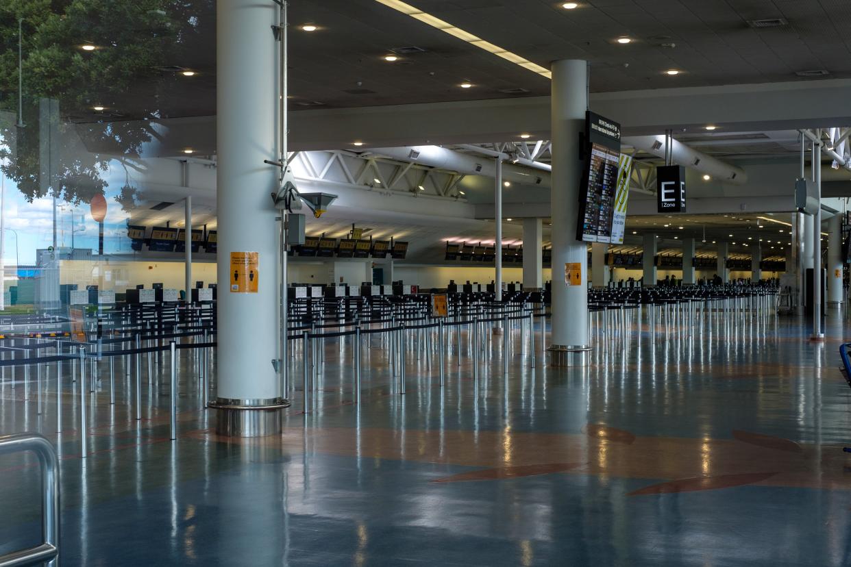 <p>Auckland Airport departures lounge</p> (Getty Images)