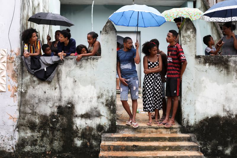 Landslides provoked by rains in Recife