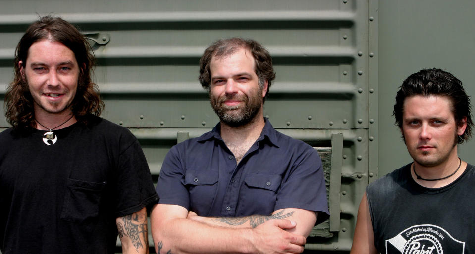 High On Fire in 2005 [L-R]: Matt Pike, Joe Preston and Des Kensel