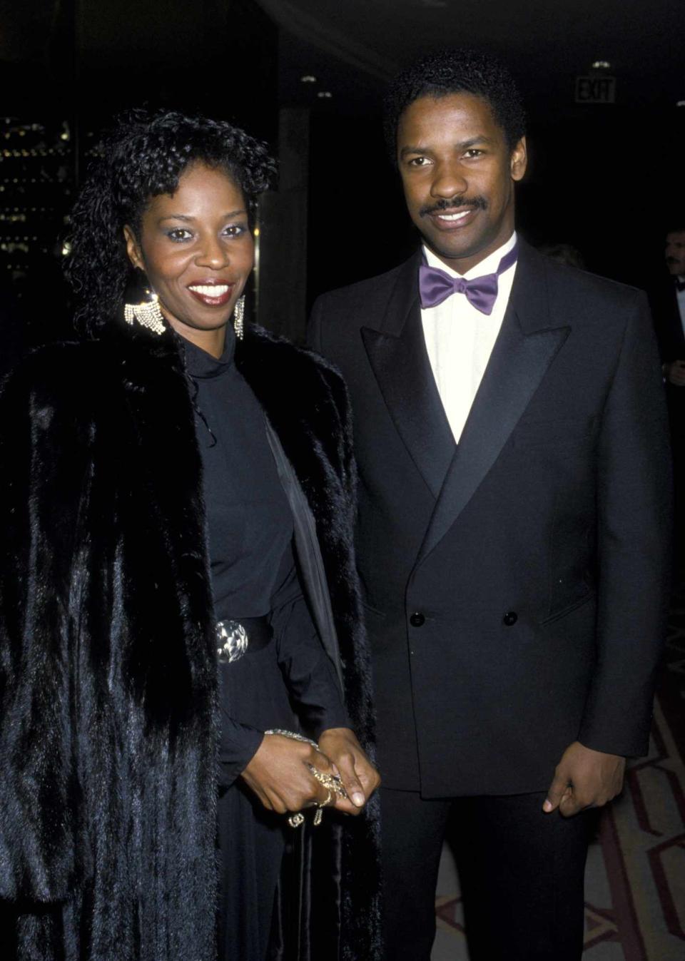 Denzel Washington and Pauletta Pearson