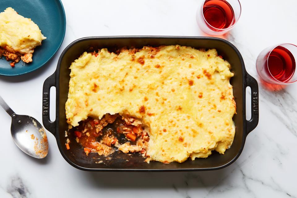 Bitters, habanero, and lime turn a shepherd's pie into a West Indies Shepherd's Pie.