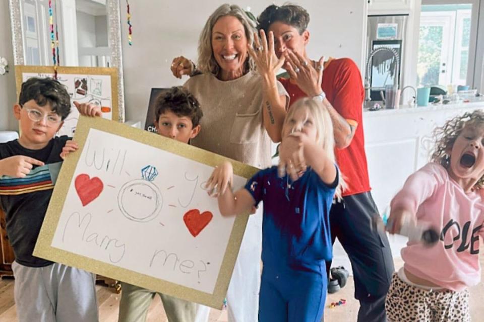 <p>Braunwyn Windham/Instagram</p> Braunwyn Windham-Burke, Jennifer Spinner and kids