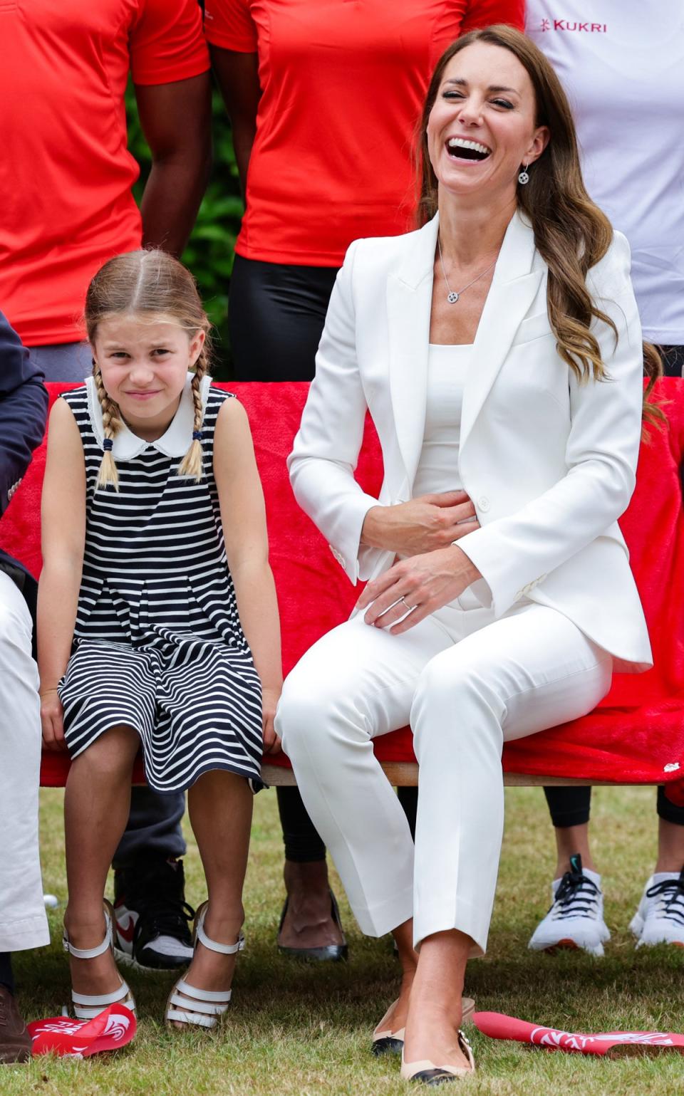 The Duchess of Cambridge and Princess Charlotte at the Commonwealth Games the Birmingham 2022 (Chris Jackon/PA) (PA Wire)