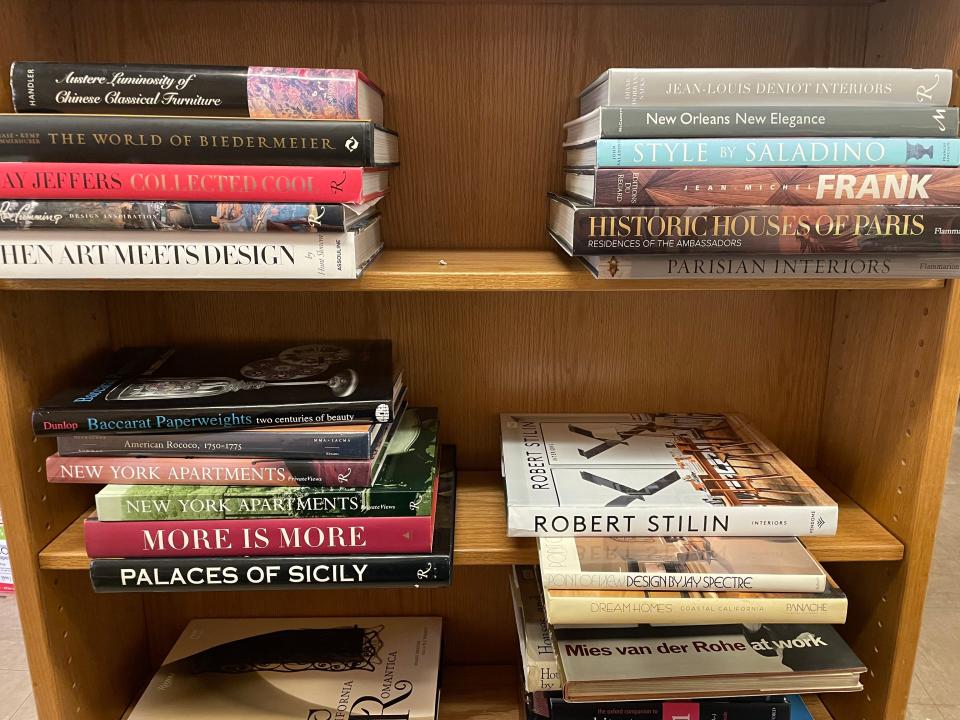 A selection of books that will be on sale at the Architecture + Design Book Sale via The Friends of the Palm Springs Library.