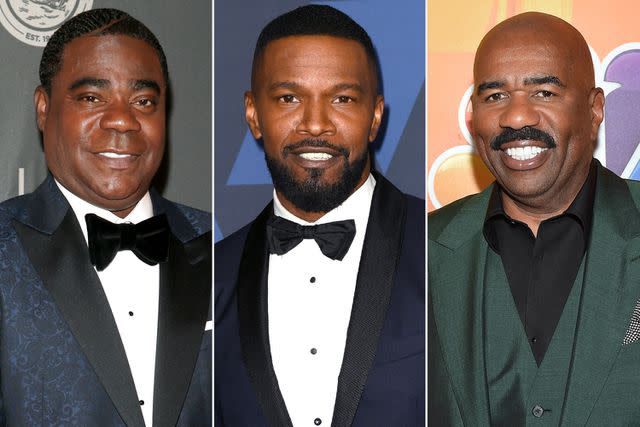 Rob Kim/Getty Images; Kevin Winter/Getty Images; Matt Winkelmeyer/Getty Images From L: Tracy Morgan, Jamie Foxx, Steve Harvey