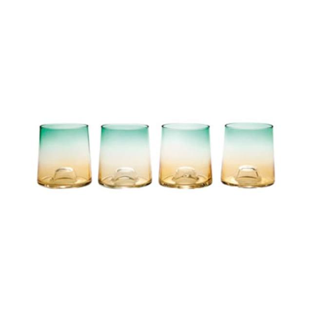 Crofton Glass Canister Set with Bamboo Lids