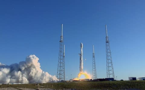 The launch had previously been postponed on Monday  - Credit: NASA TV