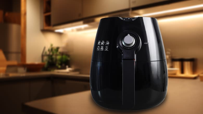 air fryer on the counter