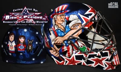 Custom Painted Goalie Masks -  Norway