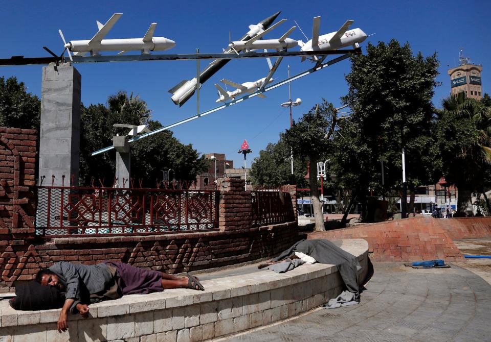 drones missiles in Sana'a Yemen