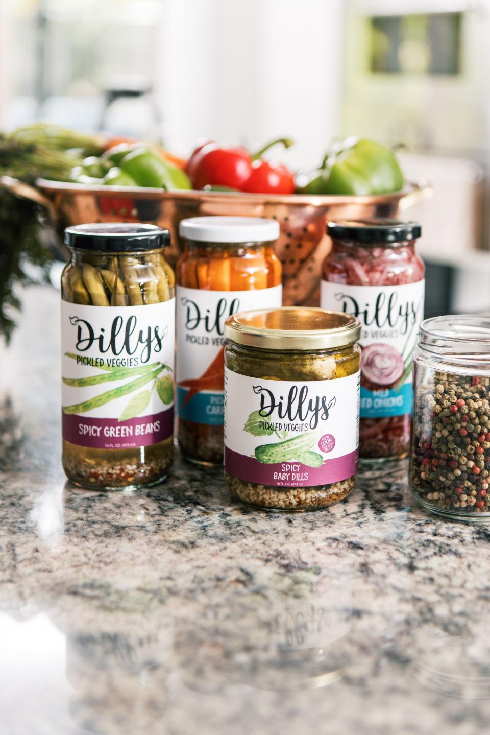 Dillys pickled veggies | Ampersand Studios