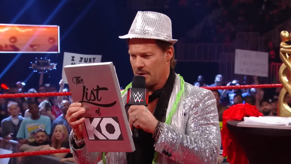 Chris Jericho holding the 