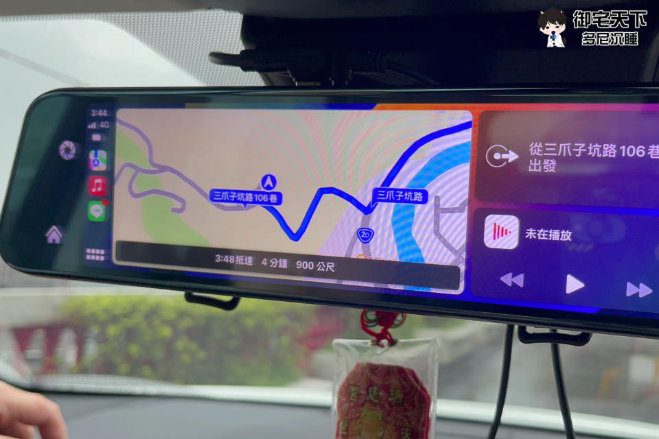 PAIPAI 行車記錄器 CP12XW 2K CarPLAY/Android Auto 導航 TS 碼流雙鏡流媒體電子後視鏡記錄器