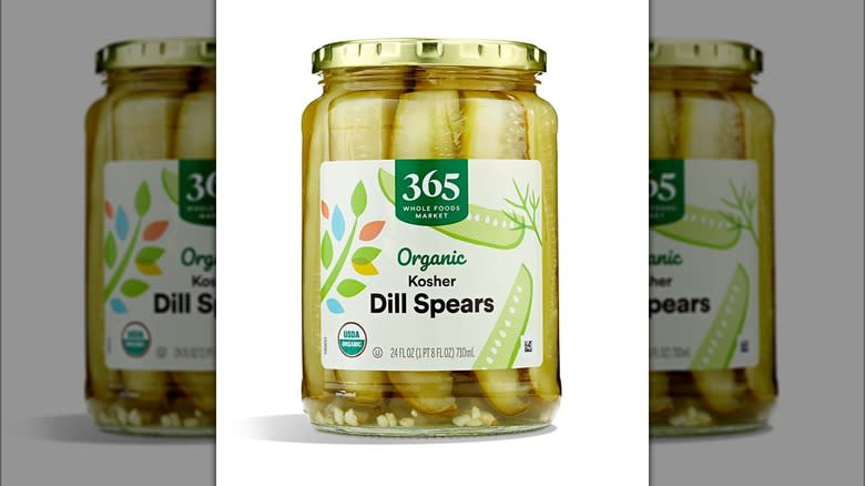 365 kosher dill pickle jar