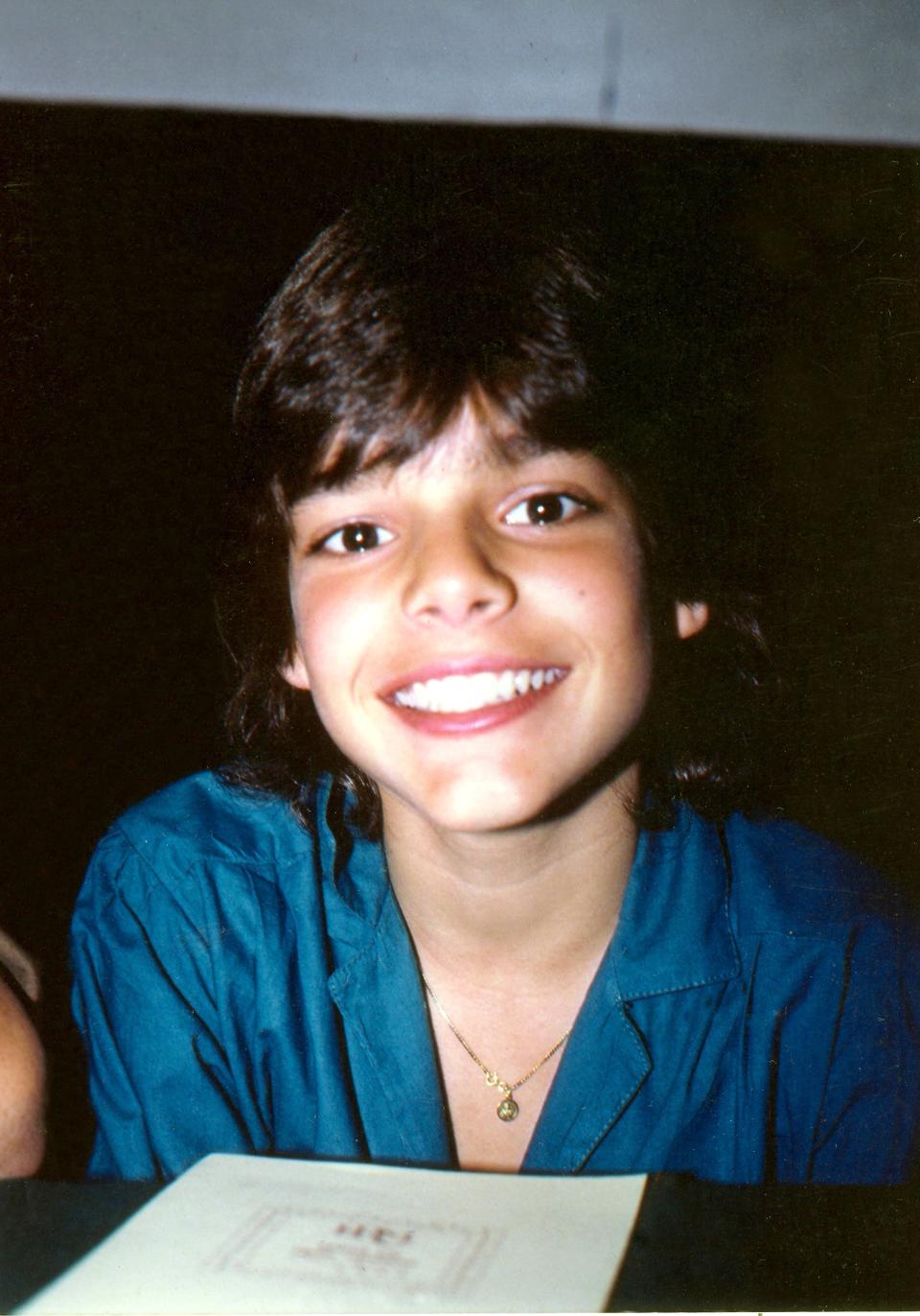 Ricky at 13 when in 1984 he joined Menudo for five years.