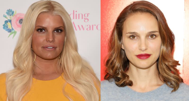 Jessica Simpson et Natalie Portman. Image via Getty Images.