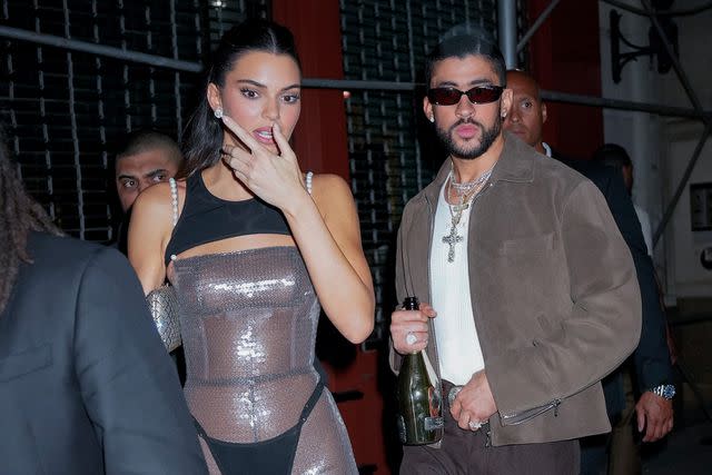 Gotham/GC Images Kendall Jenner and Bad Bunny are seen heading to a Met Gala afterparty on May 1, 2023 in New York City.