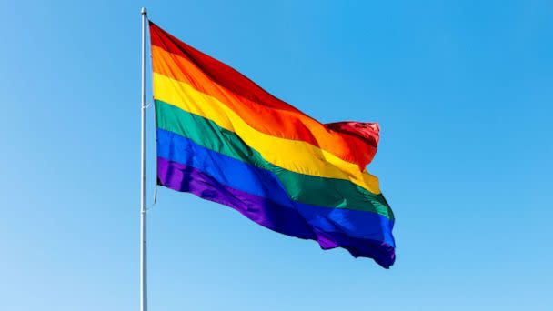 PHOTO: In this undated file photo, a pride flag is flown. (Alexander Spatari/Getty Images)