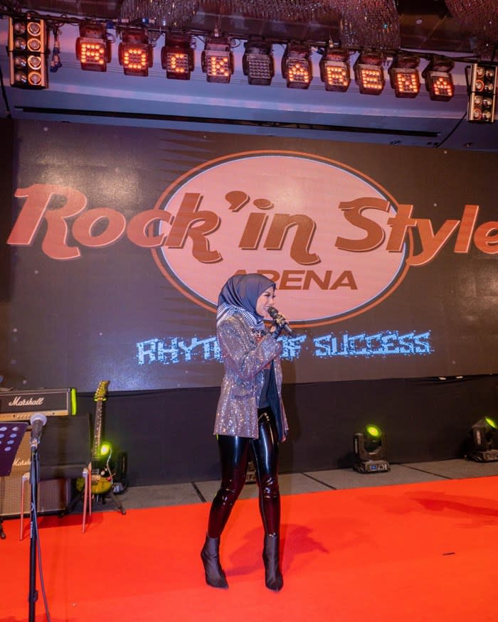 Hawa was criticised for wearing tights at an event