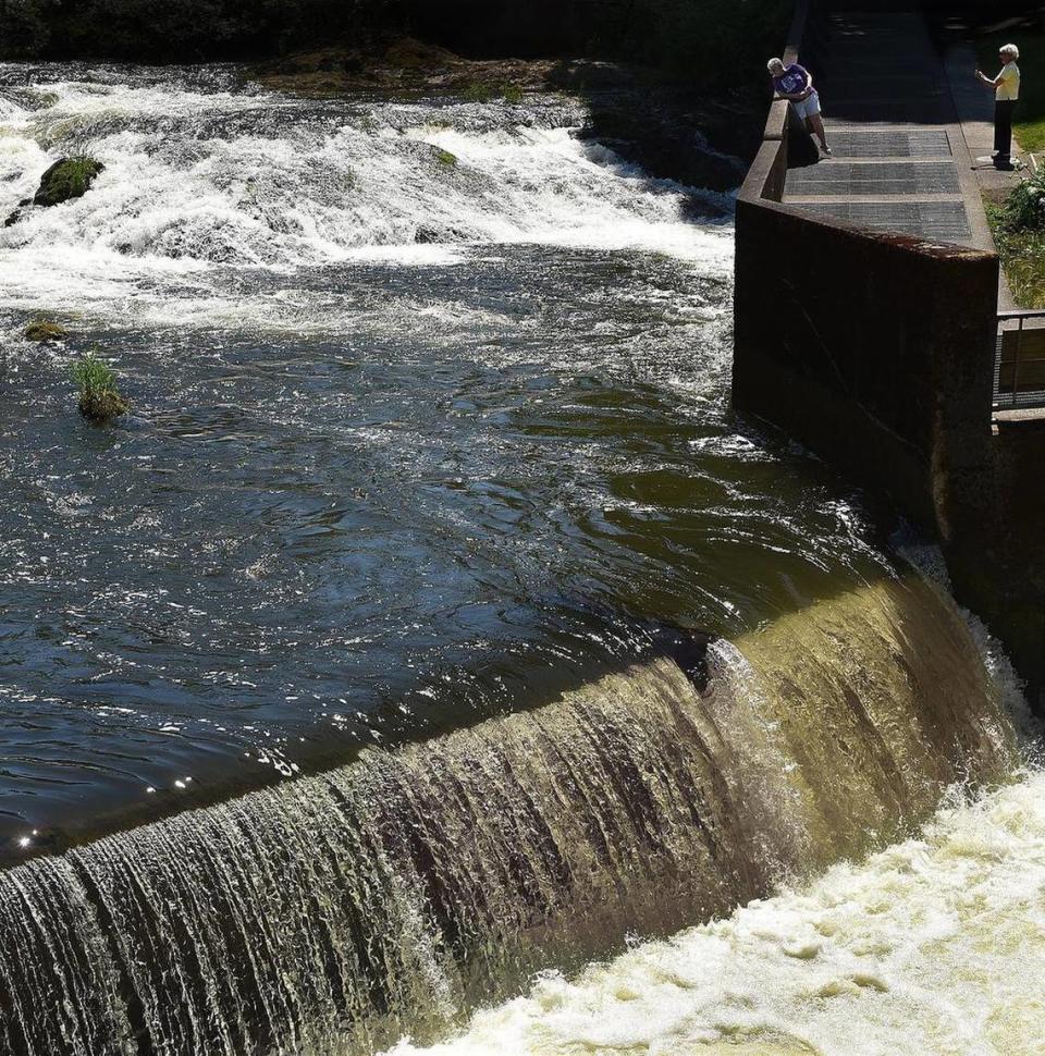 Visitors to Tumwater’s Deschutes Falls Park to enjoy the sight and sounds of the river’s power.