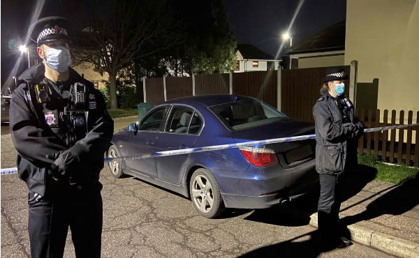 Essex police officers pictured at the scene (Essex Police) 