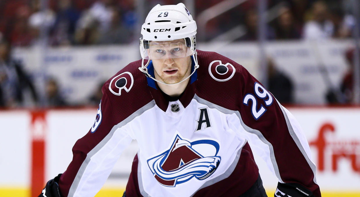 Nathan MacKinnon has the Colorado Avalanche surging. (Photo by Adam Bow/Icon Sportswire via Getty Images)