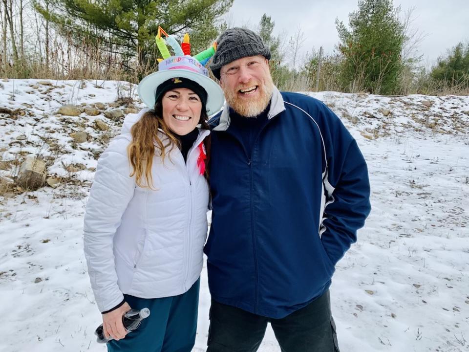 Natalie Kelly pictured alongside her brother Nelson, who died in Sept. 2021, during a fun day on the disc golf course. (Courtesy: Natalie Kelly) 