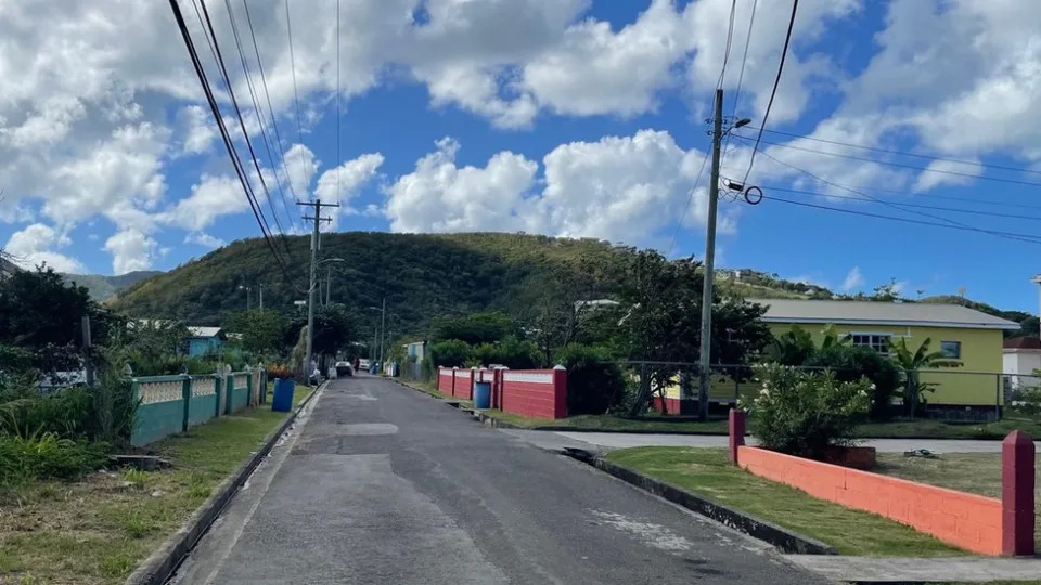 A view of one of the typical Antiguan village in which the migrants have been trying to find accommodation