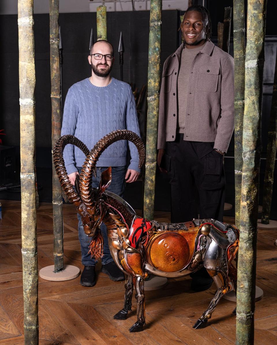 Maro Itoje and Khalil Akar, co-founders of Akoje Gallery (Daniel Hambury/Stella Pictures Ltd)